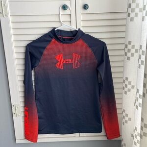 Under Armour Fitted ColdGear Long Sleeve Top - Youth Large